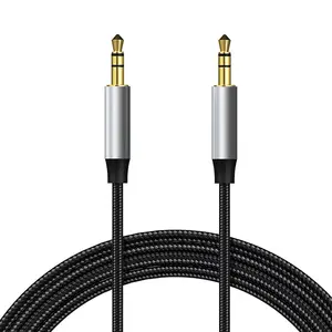 3.5 Audio Cable P3202X Nylon Jack Male To Male Stereo Car Aux Cable For Car Cellphone Headset