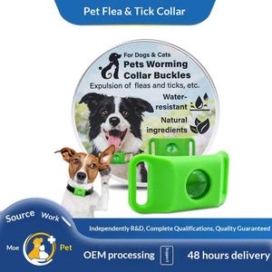 <span class=keywords><strong>Collier</strong></span> anti-puces, anti-tiques et anti-lentes pour chiens et chats, taille réglable, universel, toutes saisons, avec lettres décoratives - Product Image 2