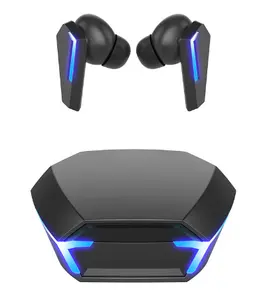 M10 earbud TWS olahraga nirkabel, Earphone Gaming nirkabel 5.0 tampilan LED X15 harga pabrik