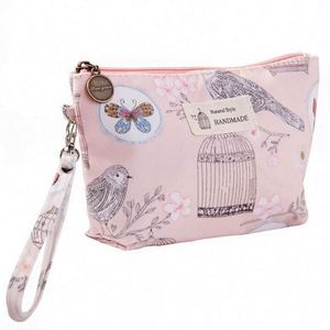 Sac de Maquillage Imprimé Fleurs Mignon et Tendance en Toile, Sac de Voyage Multifonctionnel Portable et Imperméable pour Cosmétiques – Vente en Gros - Product Image 5