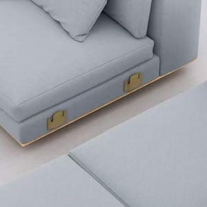Charnière à ressort pour meubles, style moderne, grande, de type montagne, avec crochet en fer et boucle de lit, pour canapé modulable, salle à manger et chambre - Product Image 6
