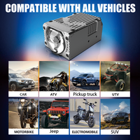 Luz LED Súper Brillante A12-2 138W 12V IP68 Láser 3 Colores Canbus, Luz Auxiliar para Parrilla de Coche, Lámpara de Conducción LED para Jeep, Coche, Motor