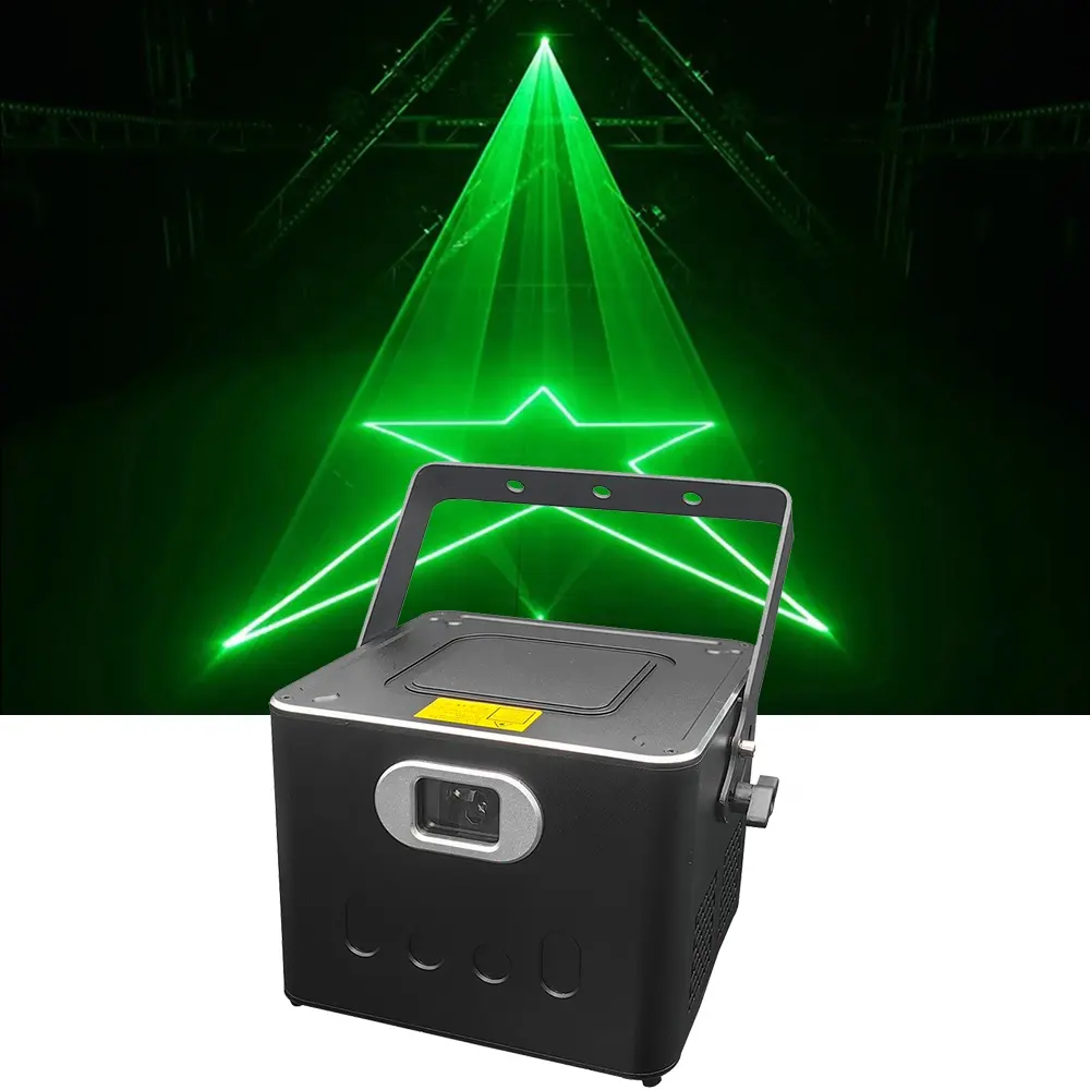 Mini RGB lazer sahne aydınlatma 8W karikatür animasyon işın hattı lazer disko DJ gece kulübü lambası