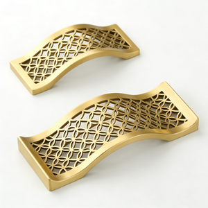 ที่วางปากกาทองเหลืองกลึงด้วยเครื่อง CNC ความแม่นยำสูง อุปกรณ์เสริมบนโต๊ะทำงาน ตกแต่งโต๊ะสีทอง ปรับแต่งได้ - Product Image 1