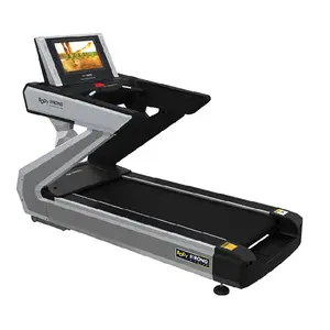 Treadmill Pintar latihan kebugaran, treadmill listrik dapat dilipat mesin lari, penggunaan di rumah Gym layar sentuh Treadmill