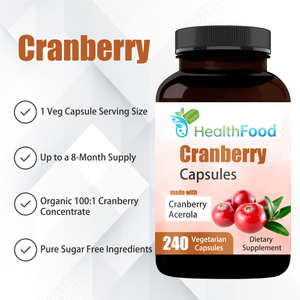 Capsules de canneberge directes d'usine avec extrait de canneberge pour favoriser la santé urinaire et soutenir la fonction du système immunitaire - Product Image 3