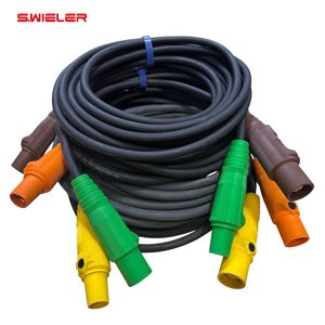 <span class=keywords><strong>Cable</strong></span> de Extensión con Conector Cam-Lock Estilo Americano 2-<span class=keywords><strong>AWG</strong></span>, <span class=keywords><strong>Cable</strong></span> de Alimentación Macho a Hembra de 30 mm con <span class=keywords><strong>Cable</strong></span> de Cobre de 400 A y 10 Pies - Product Image 1