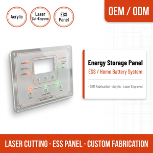 Servicio de Fabricación de Paneles de Acrílico para Sistemas de Almacenamiento de Energí<span class=keywords><strong>a</strong></span>, Corte Láser Personalizado, OEM ESS, Placa Frontal para Baterías Domésticas - Product Image 1