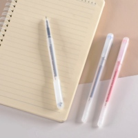 Stylos Gel Bleus Genvana en Gros – Corps Transparent Givré Simple, Pointe Aiguille 0,5 mm – Idéal pour l'École et le Bureau