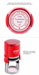 Tampons encreurs ronds en plastique ABS de haute qualité, 42 mm, pour bureau, avec logo personnalisé, pour machine à fabriquer des tampons d'entreprise - Product Image 4