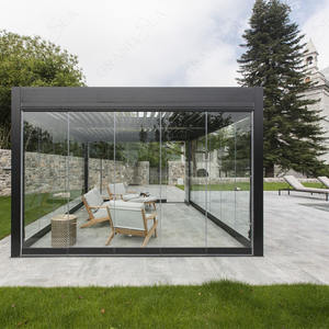 Directo de fábrica OEM <span class=keywords><strong>3x3</strong></span>, 3x4, 4x4, 6x4 metros Bioclima moderna para exteriores Pérgola con persianas de aleación de aluminio - Product Image 6