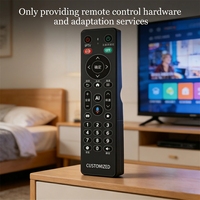 Télécommande OEM personnalisée pour application domestique, compatible SMART TV MK032B, boîtier vert, code fixe, fonction vocale, pour Ziggo Media Box