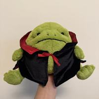 Jelly Cat Nouvelle Figurine Décorative en Peluche pour Bureau : Le Vampire Ricky Rain Frog d'Halloween