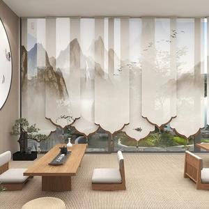 ม่านกั้นห้องเนื้อบางละเอียดดีไซน์แผงแบบลอยน้ำสำหรับบ้านชาสมัยใหม่ - Product Image 4