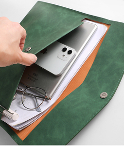 Maletín de Cuero A4 para Documentos, Organizador de Documentos Comerciales, Bolsa para Contratos con Logotipo Personalizado - Product Image 2