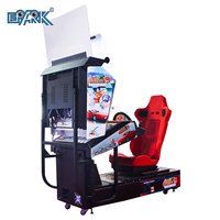 Machine de jeu vidéo de voiture de simulateur de course d'arcade à pièces fabriquée en Chine Construction en métal 220V