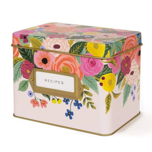 Hot selling metal tin recipe box Square Metal box custom logo gift packaging boxes