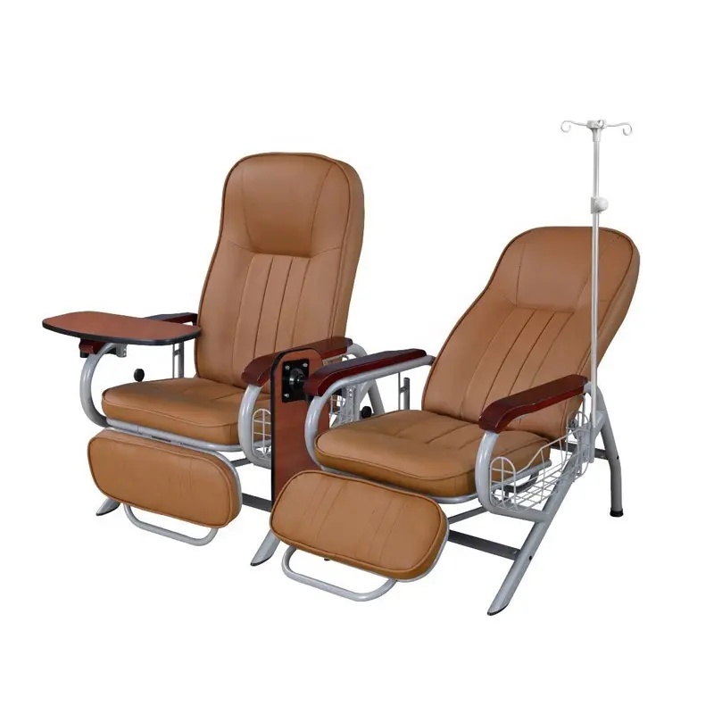 MK-F02 זול מחיר חולים ידנית דיאליזה כיסא קליני iv עירוי כיסא עם משענת עבור מטופל