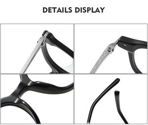 Montures optiques de luxe pour hommes 80851, marque de lunettes en titane pur avec monture dorée et verres imprimés, montures optiques de créateur - Product Image 6