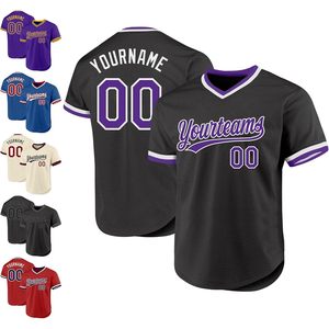 Maillot de baseball personnalisé FOXA, nom et numéro brodés, col en V, uniformes anti-humidité pour hommes, femmes et jeunes - Product Image 1