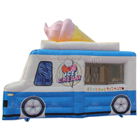 Tente publicitaire gonflable WINSUN en forme de camion de crème glacée pour glamping - Imperméable 3000 mm+ Certifiée CE Ignifuge Installation Facile Personnalisable