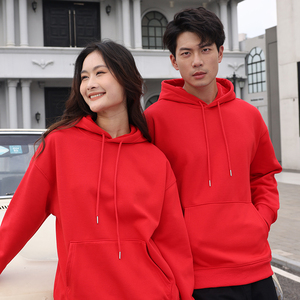 Sudadera con Capucha Unisex Color Crema, Corte Regular, Algodón French Terry, Estilo Holgado, Ropa Casual de Otoño - Product Image 3