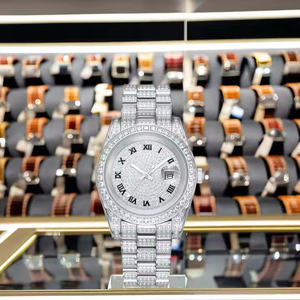 Montre de luxe pour homme, professionnelle, à quartz, en acier inoxydable, avec cadran en cristal saphir - Événements d'entreprise, luxe - Product Image 1