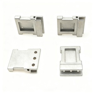 Connecteurs rectangulaires en acier inoxydable pour la fabrication de bracelets, composants de bijoux sur mesure, moulage par injection de métal (MIM) - Product Image 1