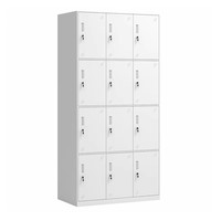 Armoire à casiers à 12 portes pour armoire de garderie, supermarché, meubles en acier