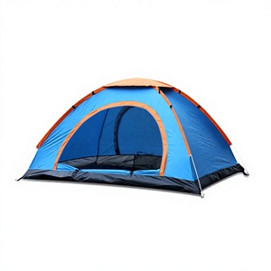 Tente de camping Pop-up type Extended 200x150x100cm, ouverture rapide automatique, monocouche, imperméable, pour 3-4 personnes, printemps - Product Image 4