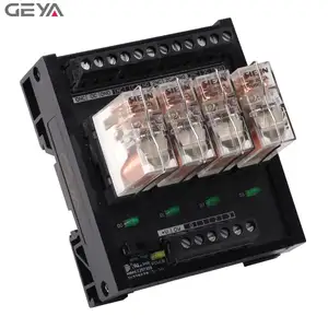 GEYA FY-NG2R-1C Module relais sur rail Din 10 canaux 12VDC 24VDC pour relais électromagnétique de protection PLC