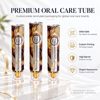 Tube de dentifrice imprimé sur mesure, design intégral, emballage cosmétique pour la promotion de la marque