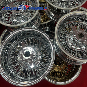 ล้อแม็กซ์ลวดทอง 13 นิ้ว ขอบโครเมียม ยางขอบขาว ล้อซี่ลวด - Product Image 2