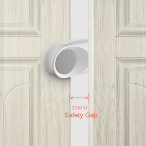 Protector de Puertas Giratorias ABS+TPE, <span class=keywords><strong>Bloqueador</strong></span> de Seguridad para Bebés, Reductor de Ruido, Sin Perforaciones, a Prueba de Niños - Product Image 5