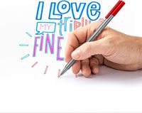 Stylos à pointe fine triangulaires ergonomiques de 0,3 mm en couleurs assorties