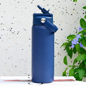 New 24oz <b>Double</b> <b>Wall</b> Stainless Steel Dust-proof Vacuum Flask Hot Cold Insulated Travel Mug School Office - Product Image 1