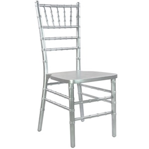 Chiavari <strong>Silver</strong> Solid Wood Durable Stackable <strong>Chair</strong> with Modern Design Oak Finish - Product Image 2
