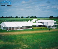Chapiteau extérieur extensible de 30X50m 30x25m 25x25m cérémonie de mariage d'hiver barnum tente gonflable équipement de location de fête