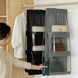 Sac de rangement suspendu en promotion, 6 ou 8 poches, organisateur pliable pour sacs à main et pochettes - Product Image 2