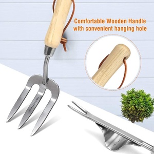 Including <strong>Garden</strong> Tote Gloves <strong>Trowel</strong> Hand Weeder Cultivator More Women Men Heavy Duty Gardening Tools with Wooden Handle - Product Image 5