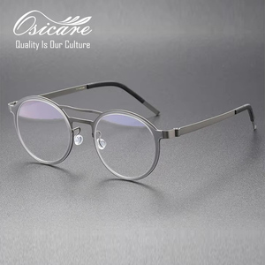 Lunettes de vue pour homme de haute qualité, best-seller, myopie, vintage, personnalisées, montures de lunettes en titane élégantes pour hommes - Product Image 3