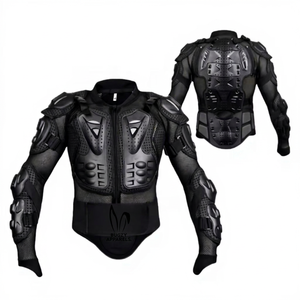Bugzy Apparels Full Sleeve Motorcycle Protective <b>Jacket</b> <b>Men</b> Breathable Spandex Nylon All Seasons Racing Wear - Product Image 1