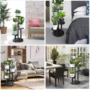 Scaffale Angolare Alto a 5 Livelli <span class=keywords><strong>in</strong></span> <span class=keywords><strong>Legno</strong></span> Nero per Piante, Espositore Multilivello per Piante da Interno, Balcone, Giardino, Patio, Soggiorno - Product Image 5