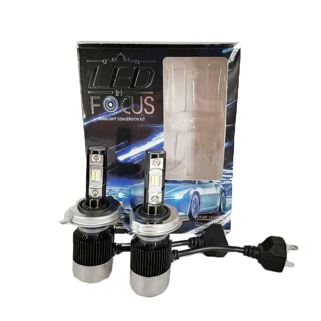 2*pieces H4 9003 Led Headlight Bulb Have a Fan 12000 Lumens 6500k White High Low Beam Hb2 Car Led Headlight Bulbs