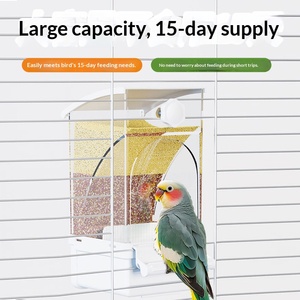 Nuevo Comedero Automático para Loros, Dispensador de Comida Antisalpicaduras con Separador de Cáscaras para Periquitos y Agapornis - Product Image 4