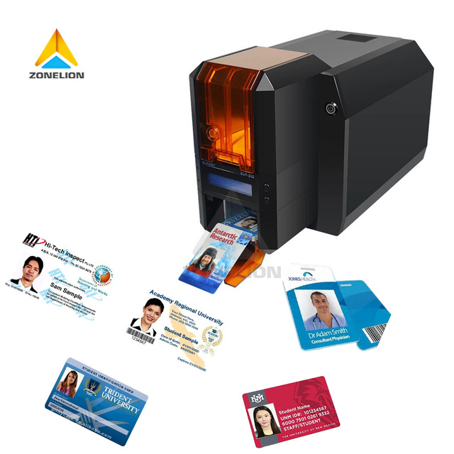 Single Double Sided PVC Card Printer Desktop ID Card Making Machine for Bank Member Card