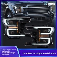 Vente en gros d'usine VLAND Ensemble de phares LED certifiés DOT Clignotant mobile pour Ford F150 2017-UP