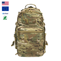 Sac à dos tactique 28L+3.5L en nylon 500D avec système MOLLE, camouflage pour la chasse en plein air