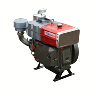 Moteur diesel Tengka ZS1110 18 CV, démarrage manuel, conception légère pour motoculteur et motobineuse, livraison rapide