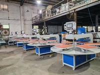 Presse à chaud 16x24 à 6 stations avec alignement laser et palette à changement rapide pour imprimante DTF, coton, t-shirt, sac à manches